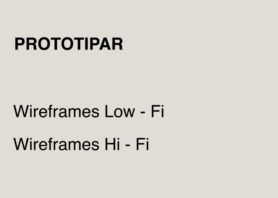 Prototipar Wireframes low-fi Wireframes hi-fi