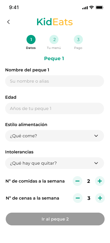 wireframe hi-fi datos niño 1