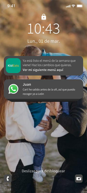 wireframe hi-fi pantalla bloqueo